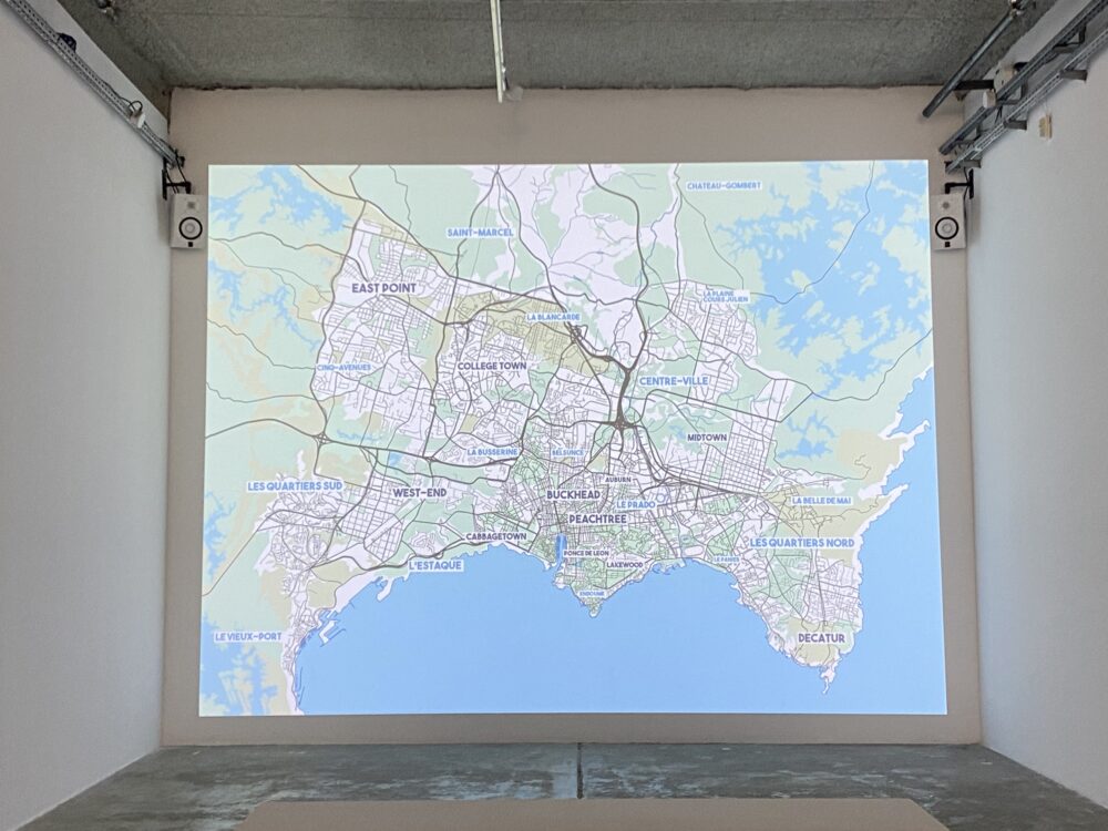 Marstlanta projetée dans la Galerie de tous les Possibles, Friche de la Belle de Mai à Marseille