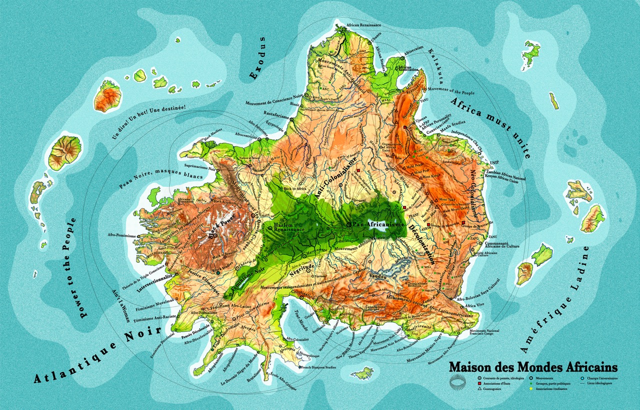 Carte Maison des Mondes Africains par Élodie Rama